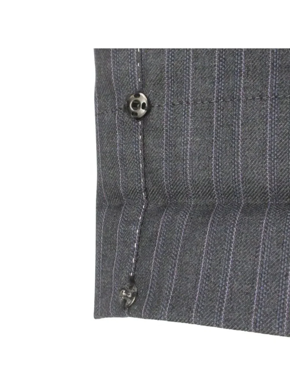 Loro Piana Paul Smith Set Suit Jacket Trousers Pants Fully Lined Striped L Gray